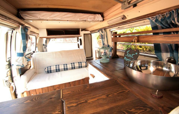 Camper Van Interior Just Married Conversion