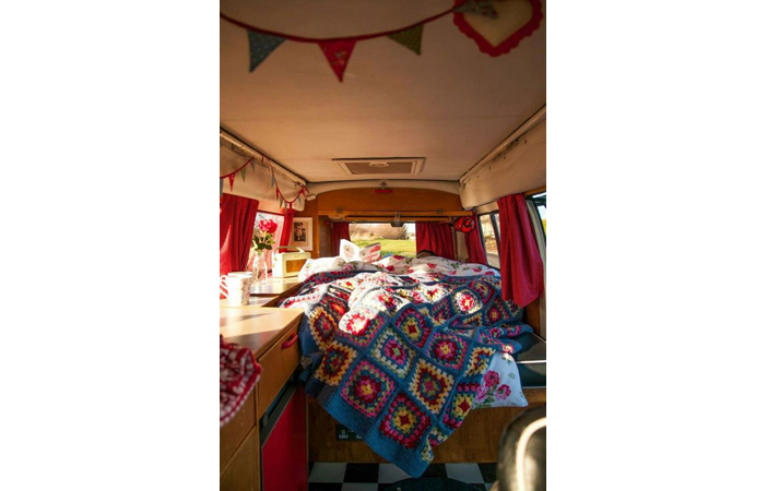 Camper Van Interior VW Bay Ethel lilvintagemakes.com