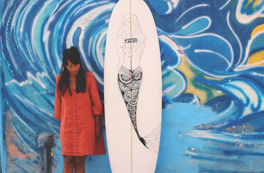 Chanti Mai Surfboard Art Design Indonesia 6