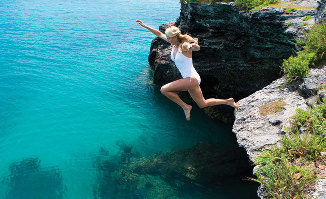 Cliff Jumping Bermuda Adventure Ocean