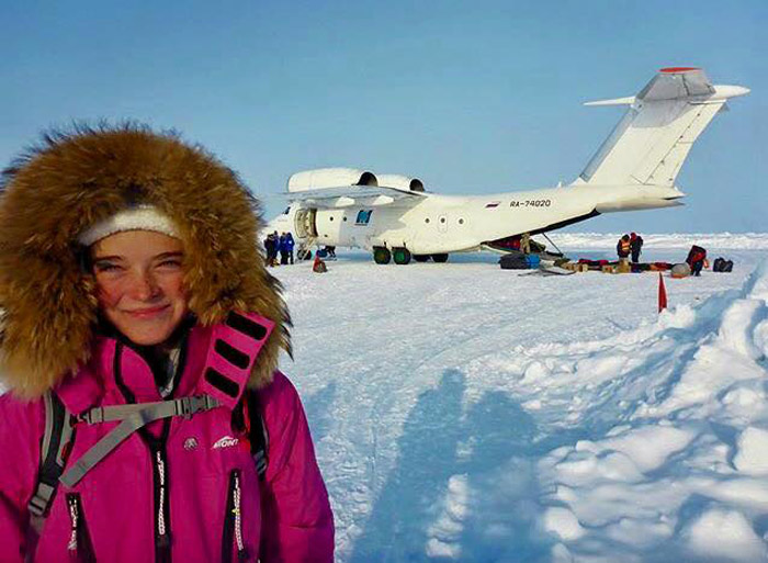 Jade Hameister North Pole 14 Year Old Skiing 2