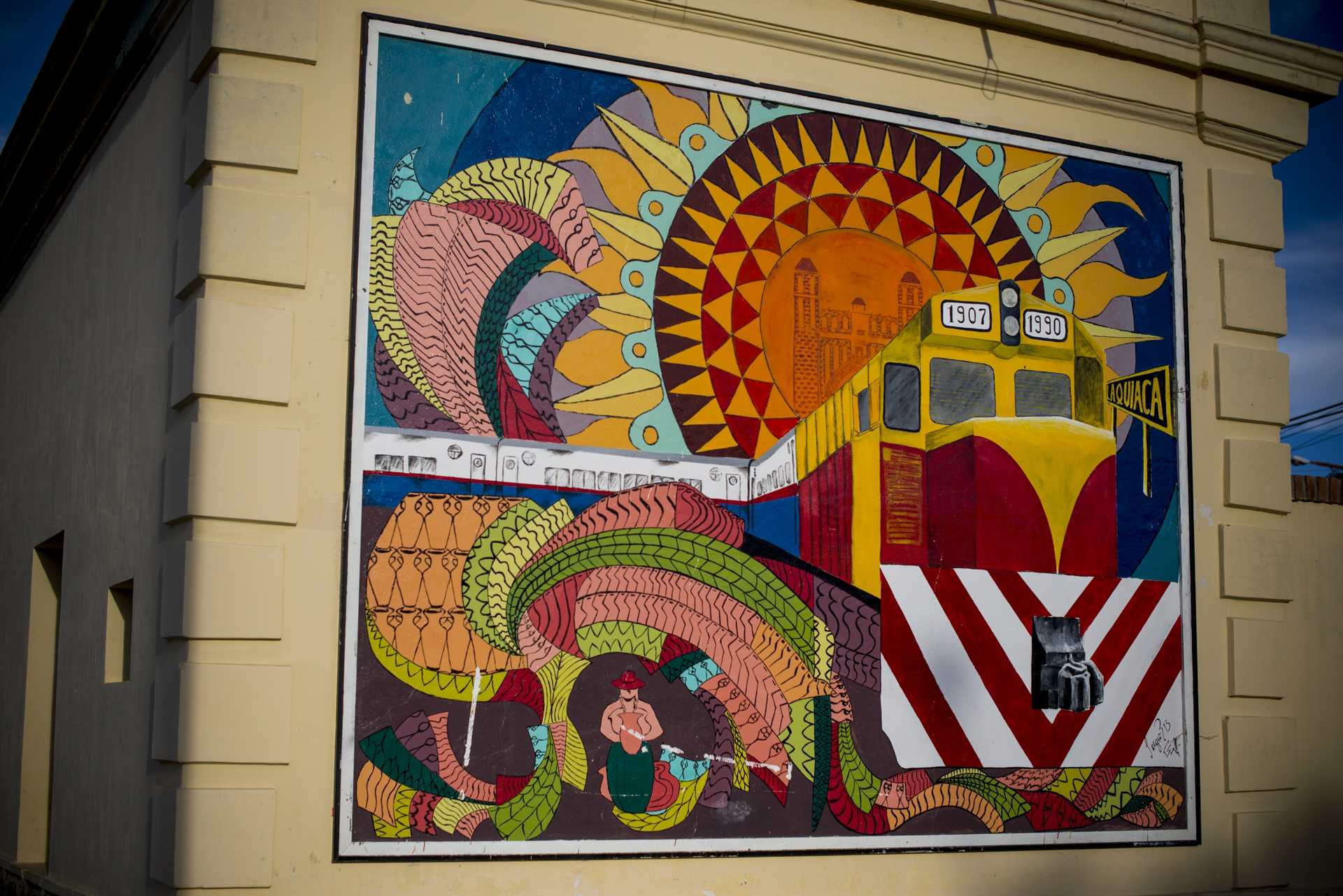 Mountain Biking in Argentina Wall mural, La Quiaca, Argentina, the start of our journey.