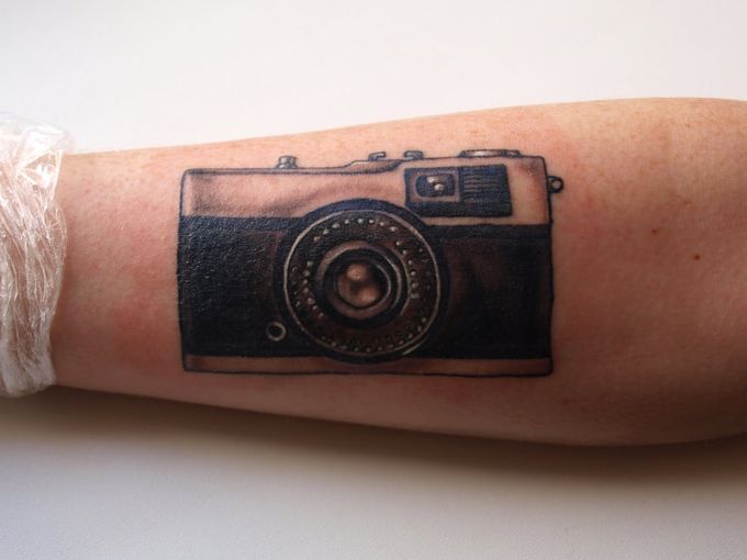 Camera Tattoo - Steve Gerrard Photo