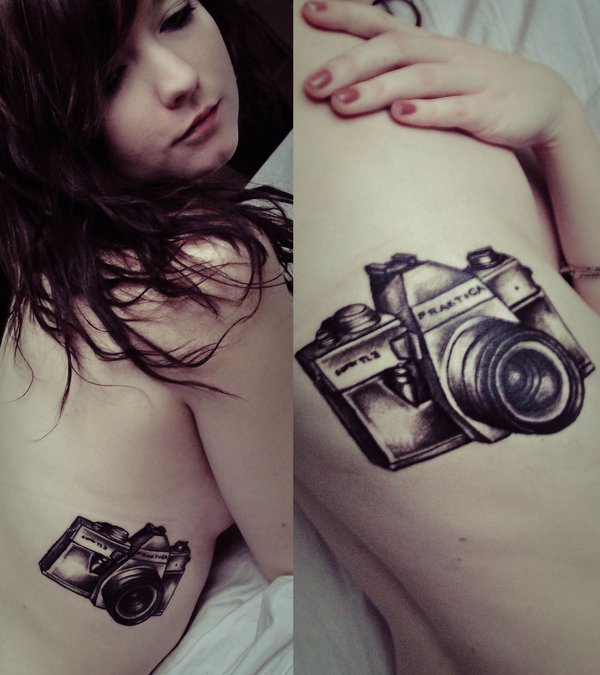 Leica camera tattoo for Phillipe.