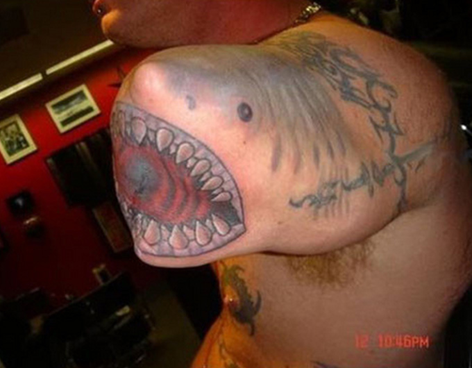 Shark Attack Shark Tattoo