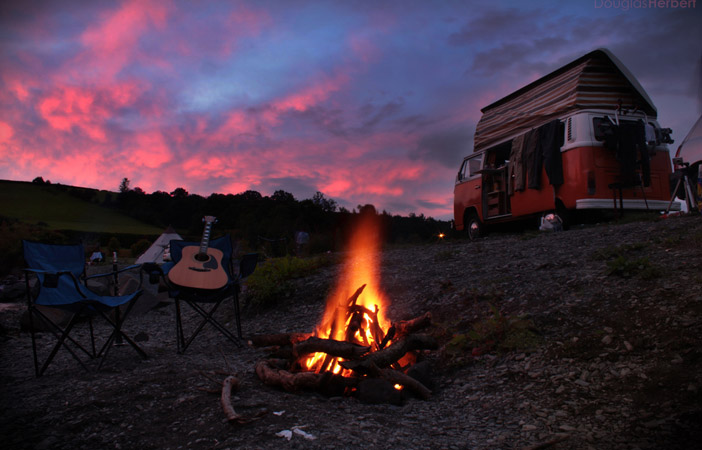 Surfing Camping Wales Campervan Douglas Herbert