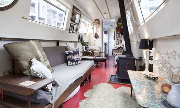 House Canal Narrow Boat Interior Venetian Marine Ltd