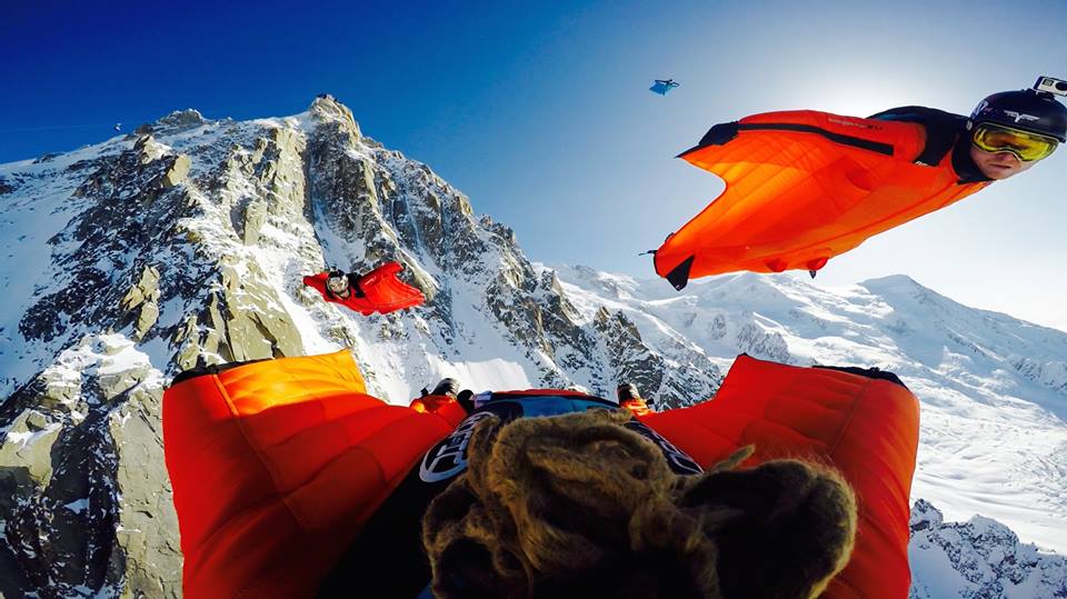 Nathan Jones of Project Base Wingsuit Jumping in Chamonix