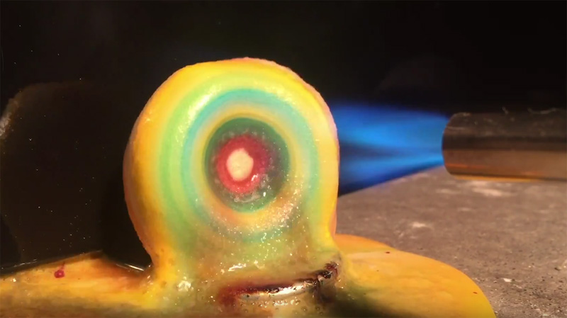 Melting Giant Jawbreaker Candy Blow Torch