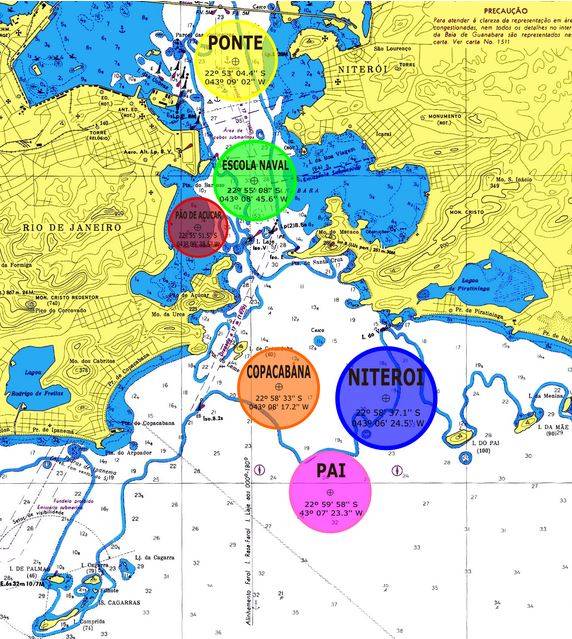 Sailing Olympics 2016 Rio Brazil Course Map ISAF