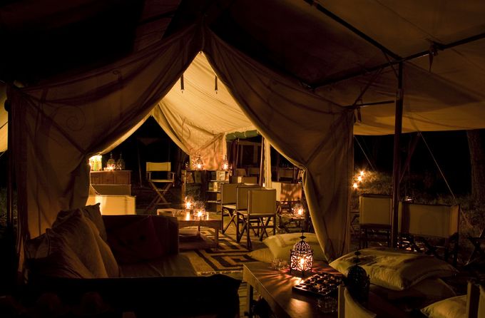 Camping can be a magical way to spend a family holiday. Stay in a safari tent like this one, at Sandy Balls.