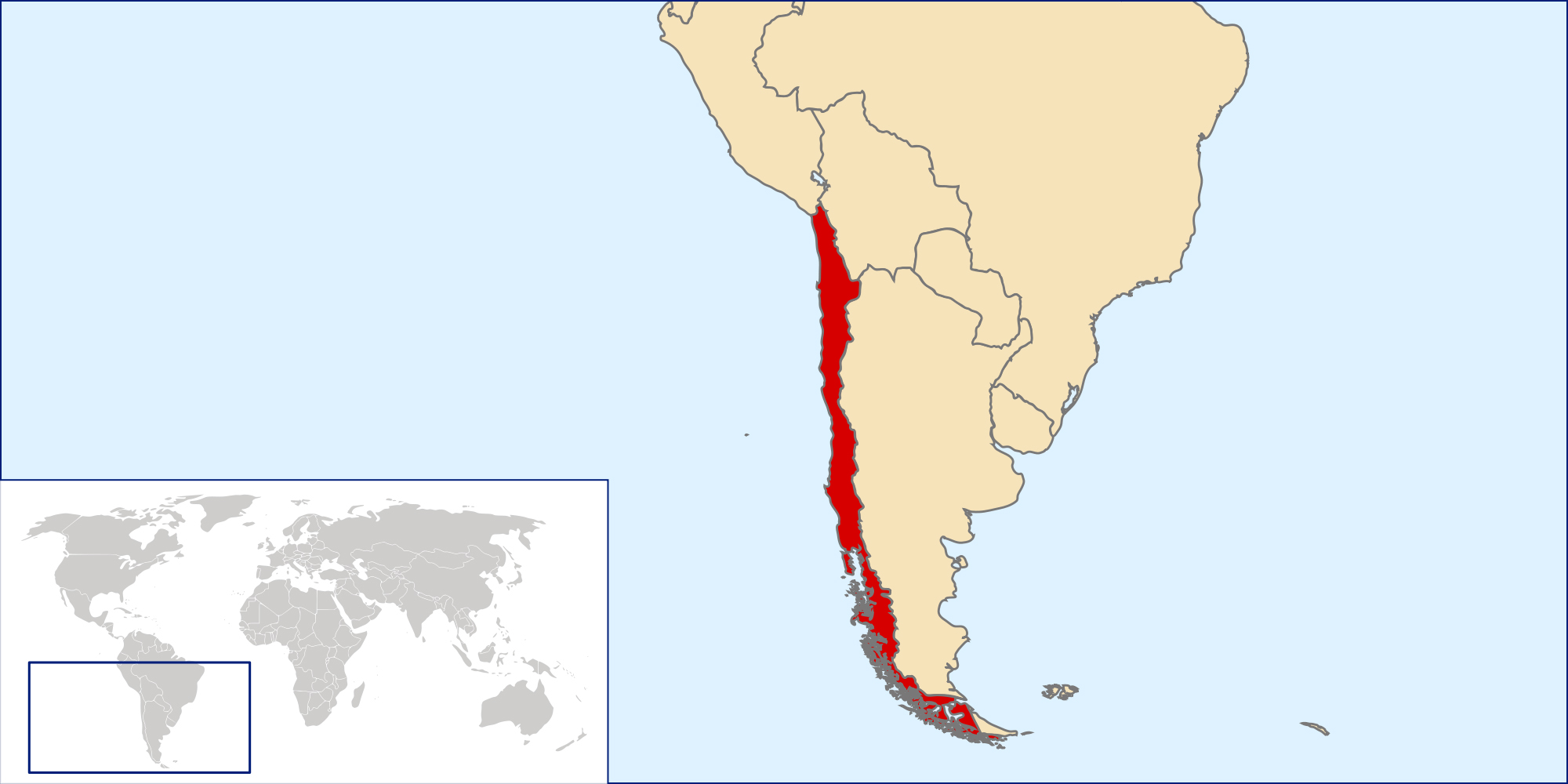 Skiing In Chile Map