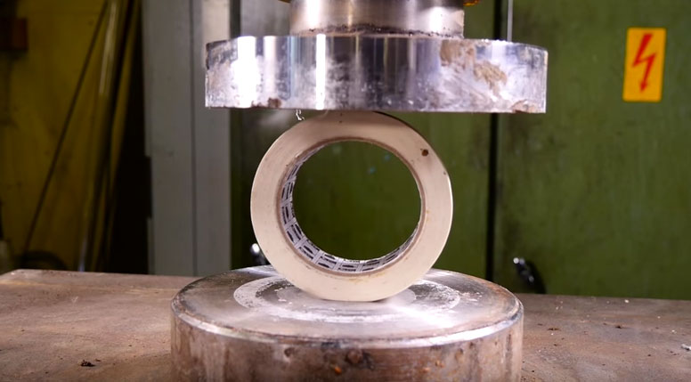 Duct Tape Hydraulic Press 