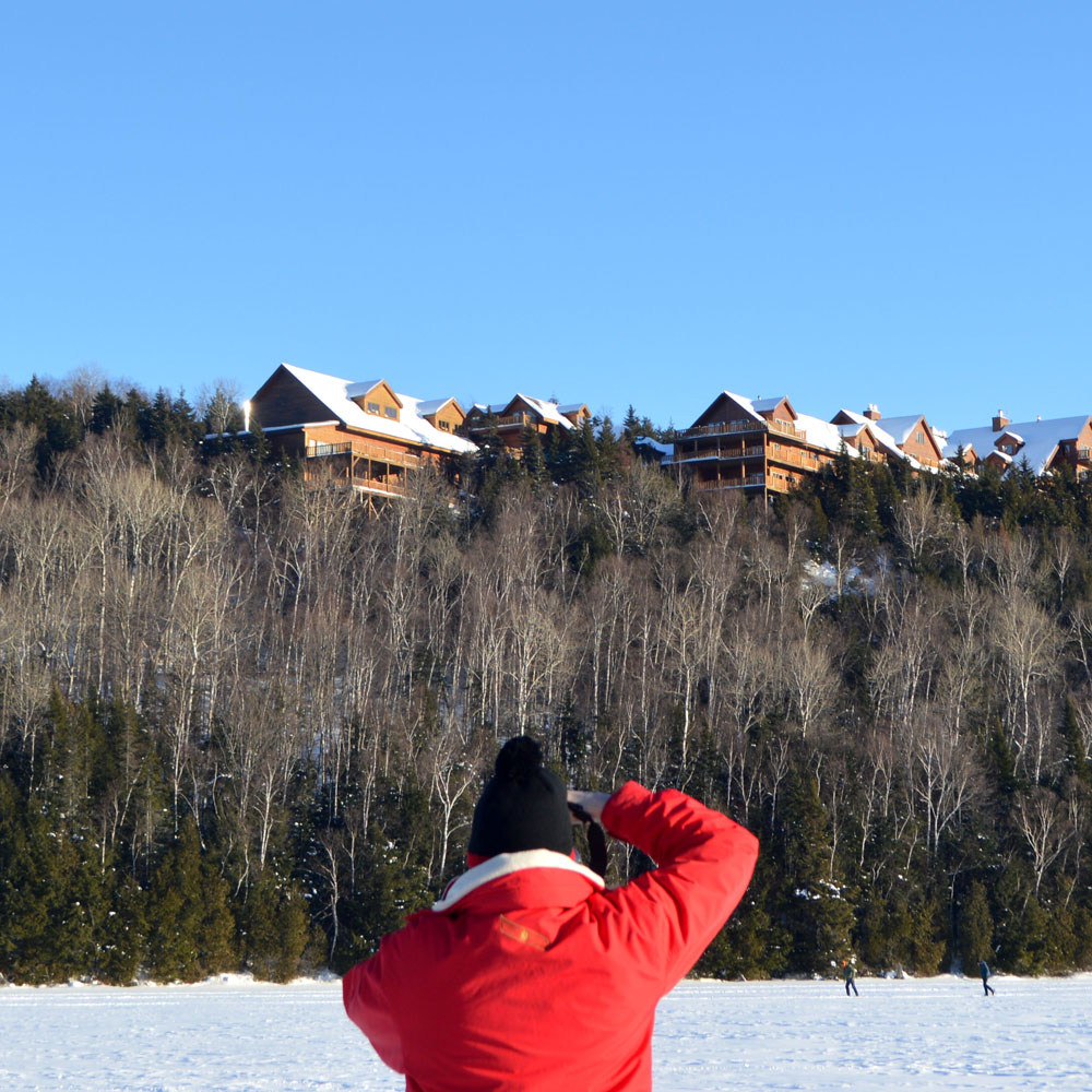 Hotel Sacacomie Lake Mauricie Quebec Canada Wildnerness