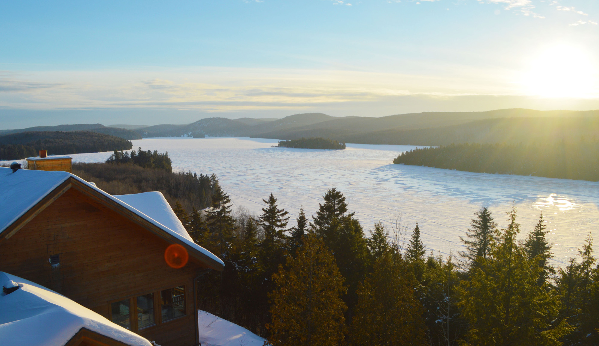 Hotel Sacacomie Lake Mauricie Quebec Canada Wildnerness