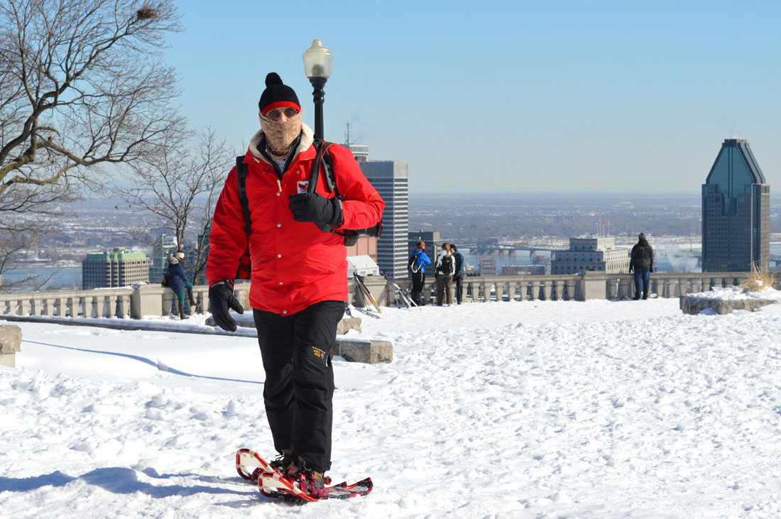 Montreal Canada Quebec City Skyscraper Snowshoe