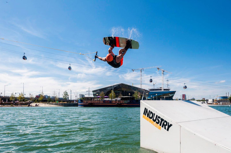 Wakeboarding in London UK Beginners WakeUp Docklands