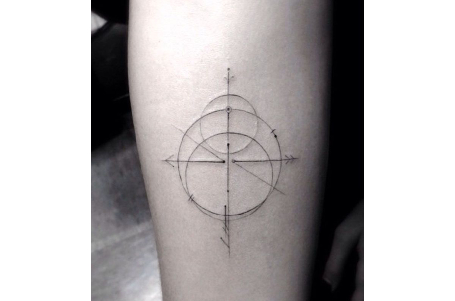 minimalist travel tattoos for guys