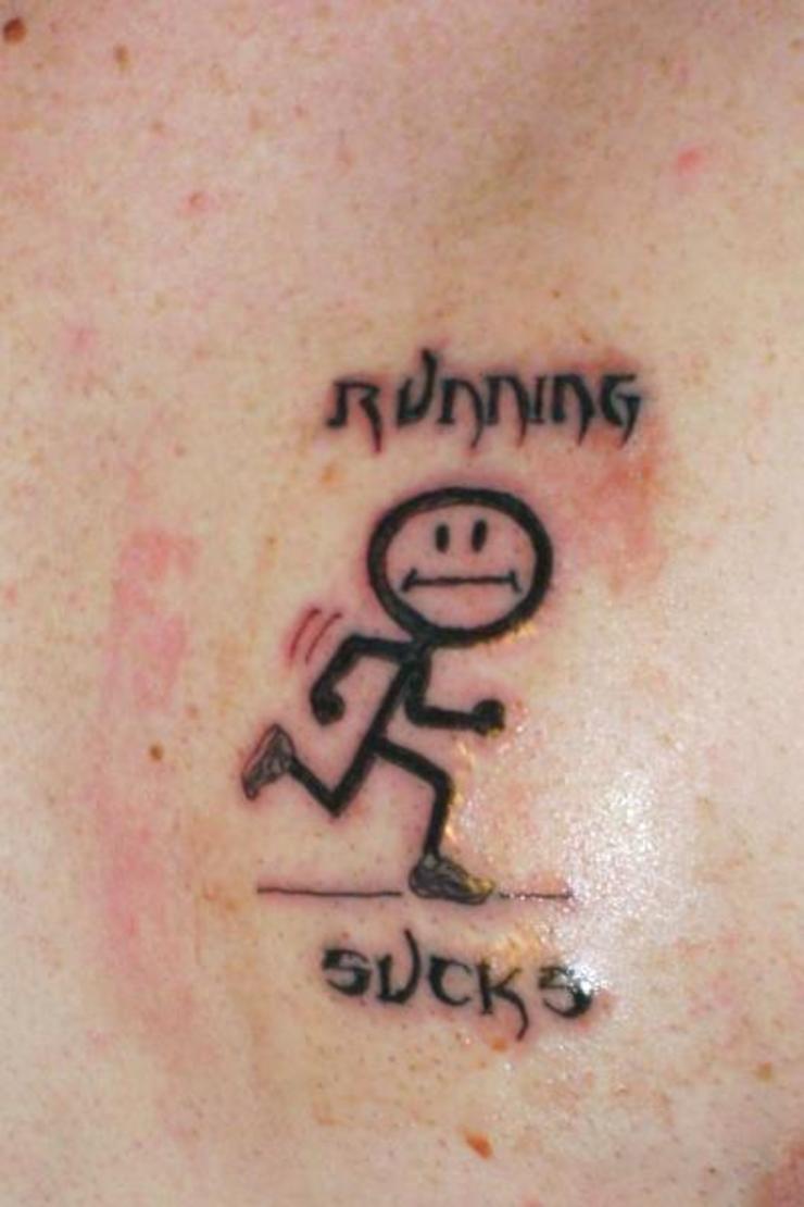 My running tattoo as a souvenir of when I ran my first marathon. Better  than the medal. : r/runninglifestyle