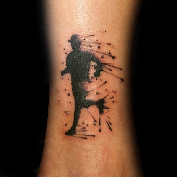 Running man ankle tattoo | Running tattoo, Runner tattoo, Sport tattoos