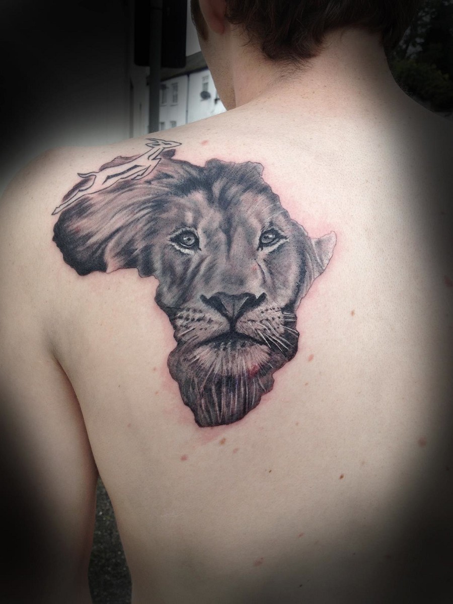 Buy Geometric Lion Tattoo Design: A Bold & Beautiful Black Lion Tattoo Idea  Online in India - Etsy