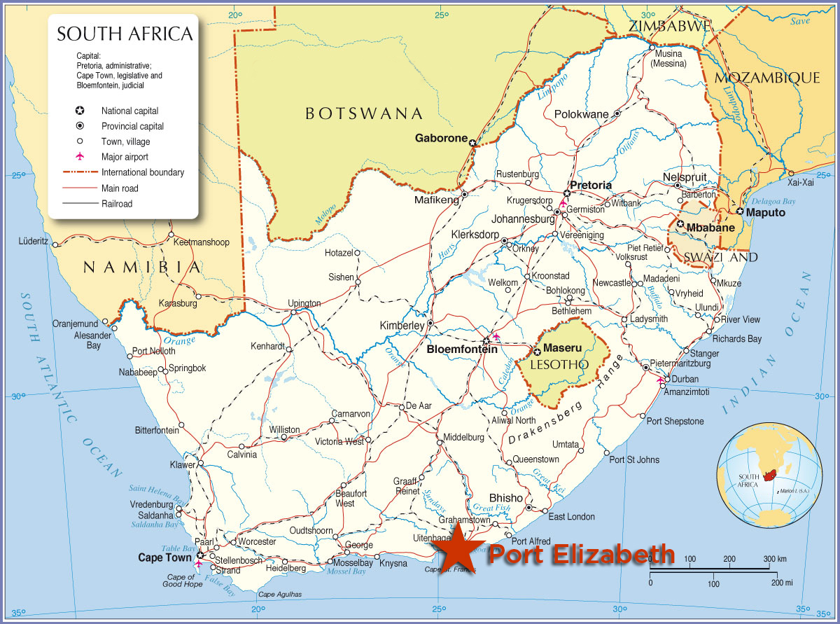 south-africa-map-with-red-star