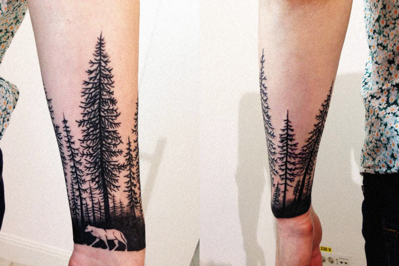 Tattoo uploaded by MIKALAI LOSIK • #bear #forest • Tattoodo