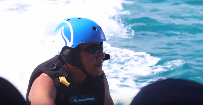 Barack Obama Kitesurfing Sir Richard Branson