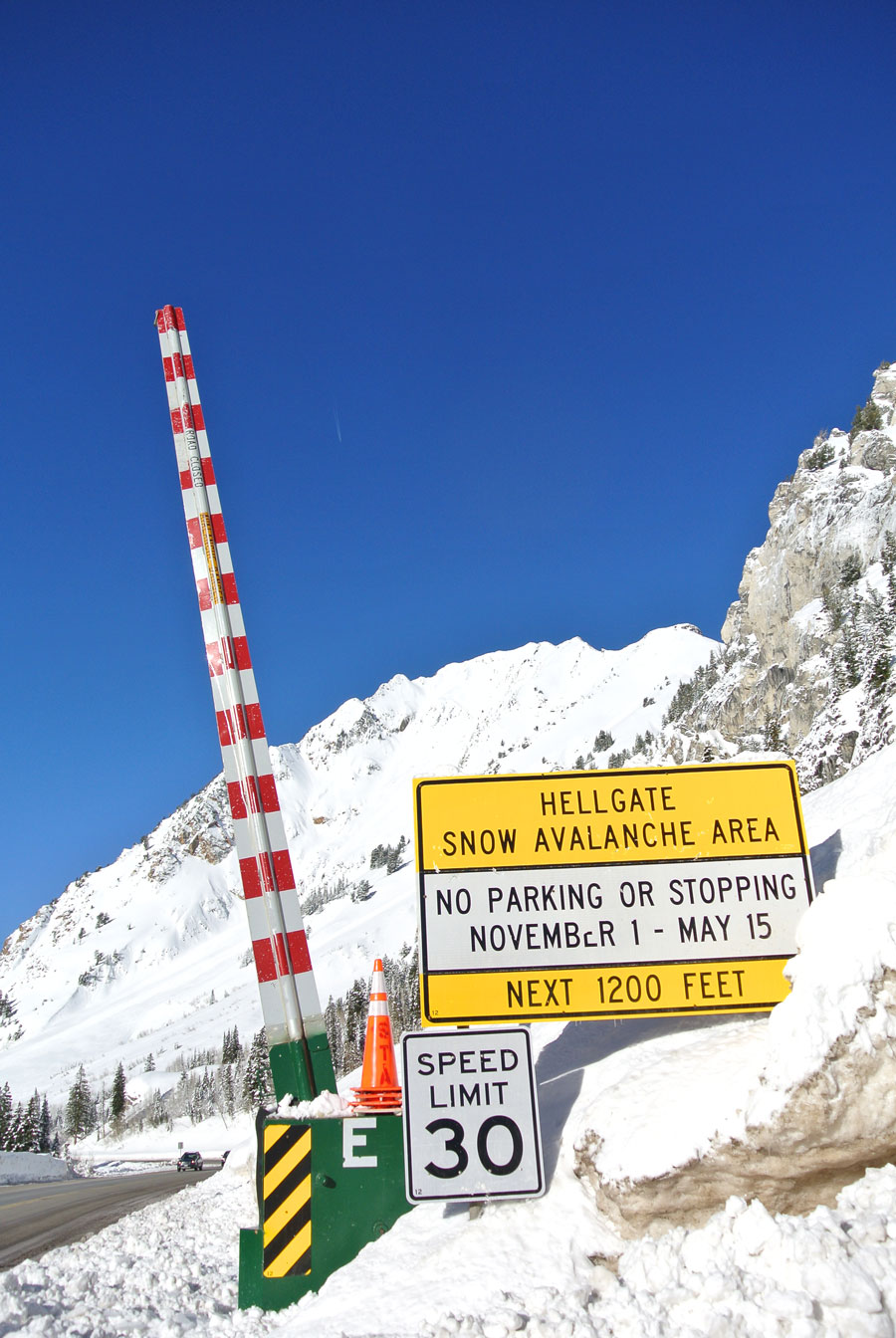 Driving around Utah in winter you need your wits about you Credit: Alf Alderson