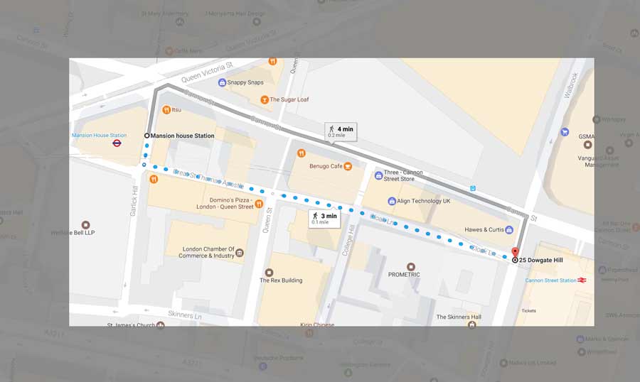 The route Pepo Jiménex took to race the London Tube - Photo: Google Maps