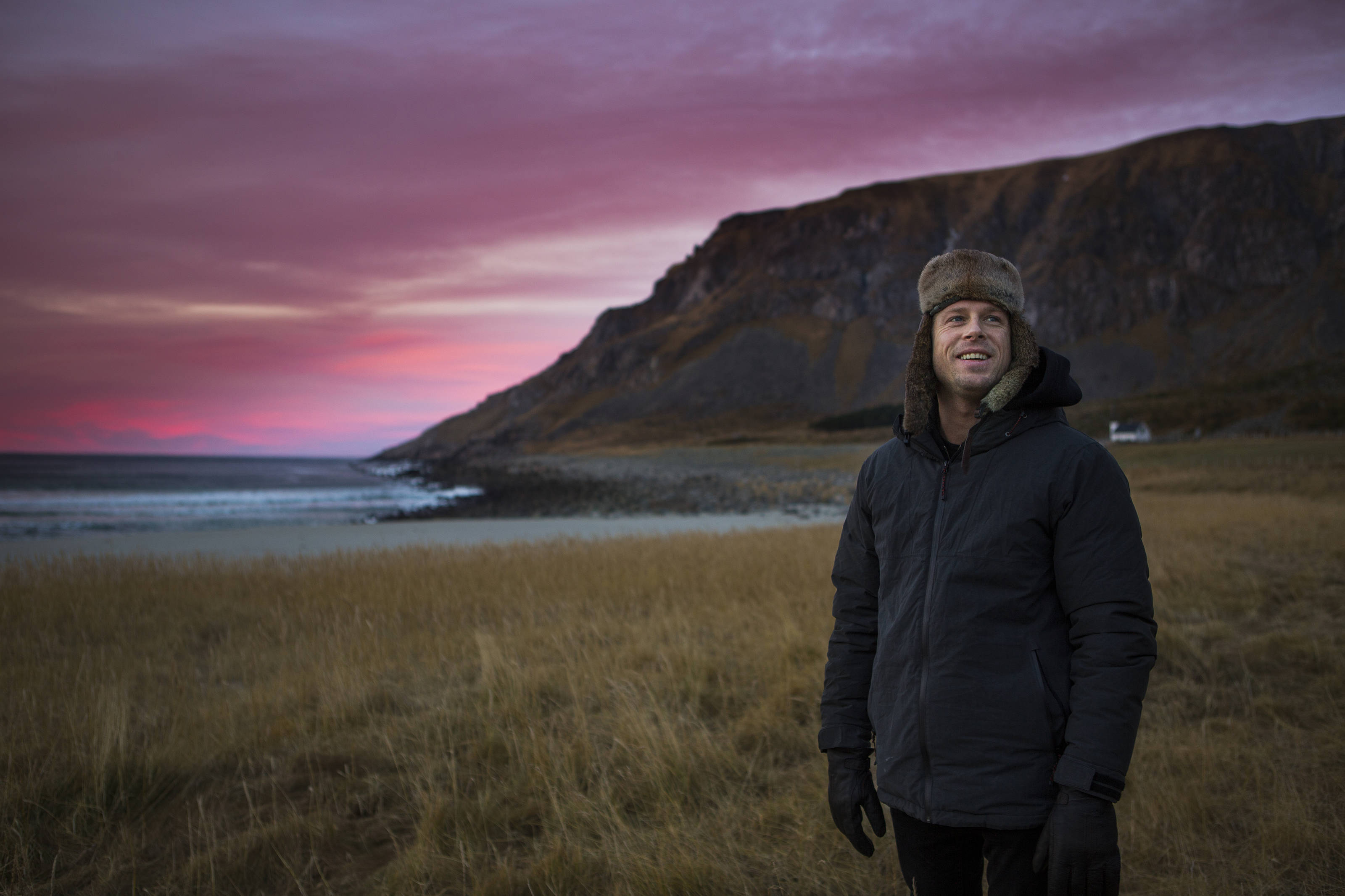 Mick Fanning in Lofoten, Norway in November 2016. Credit: Red Bull Content Pool