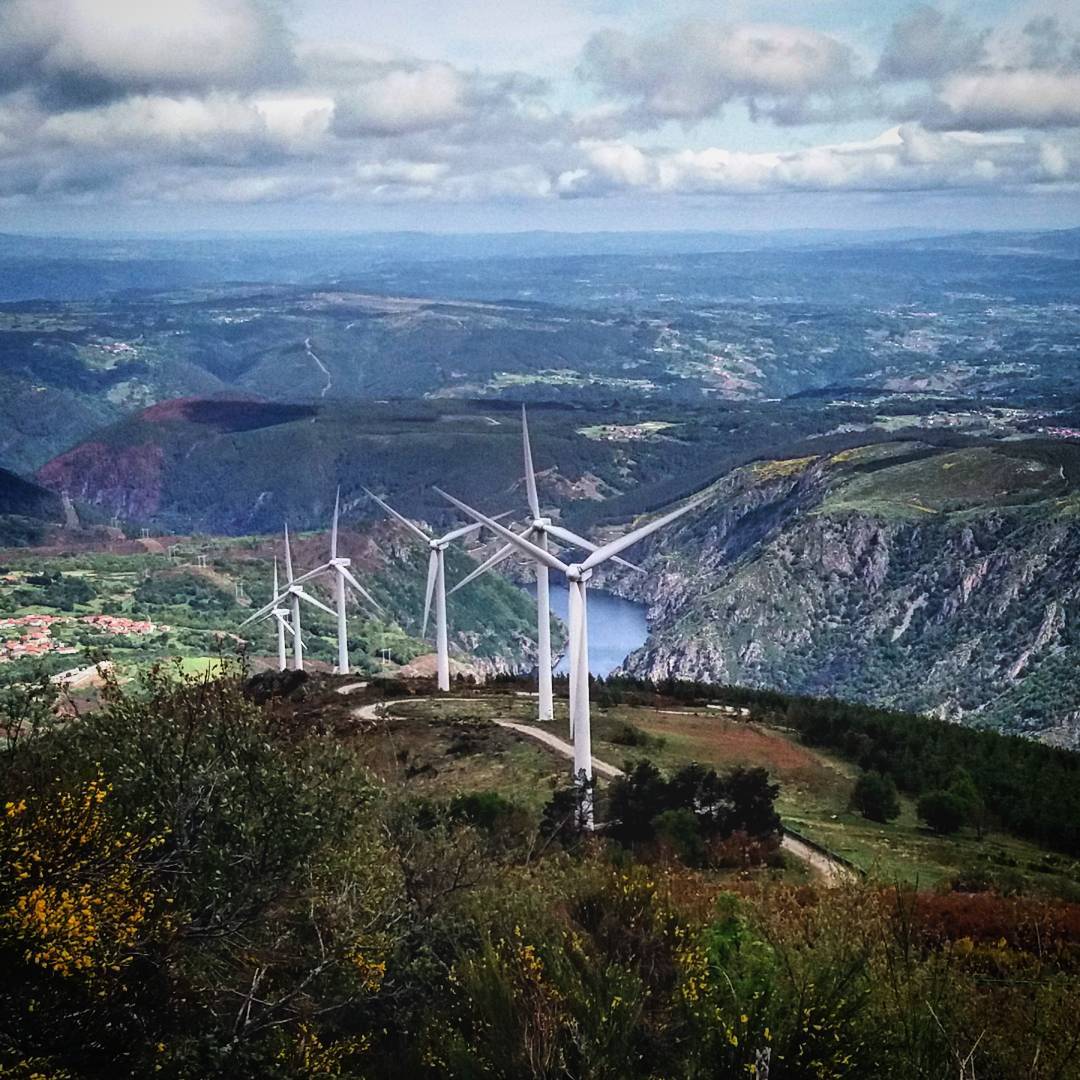 windmills of Sil River Wind Farm