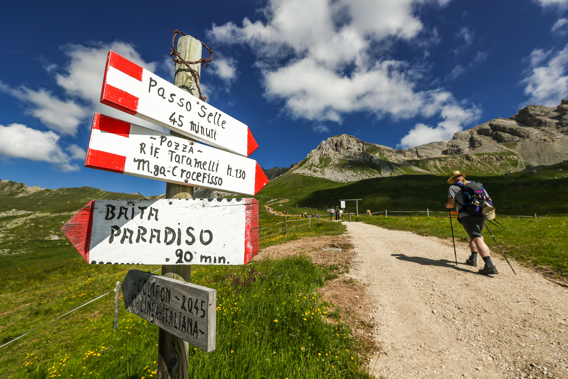 Walking and hiking in Tretino had something to suit everybody