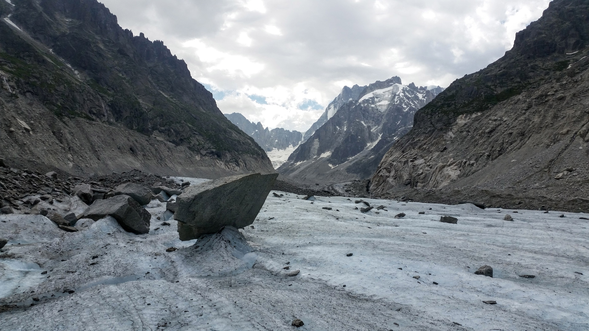 The impressive – but fast disappearing – Mer de Glace “a sea of ice”