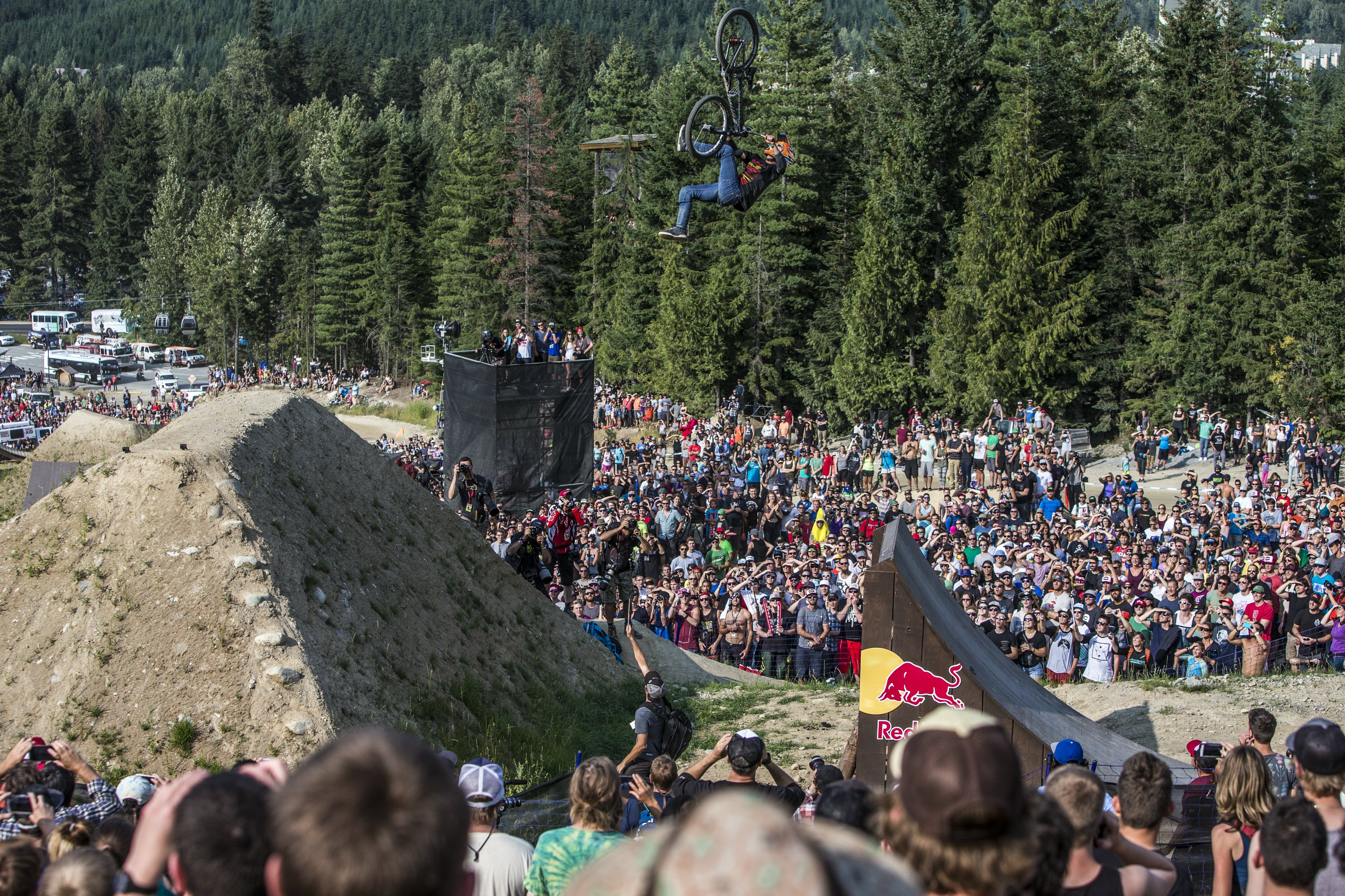 Pagès competes at Crankworx in Whistler back in 2014