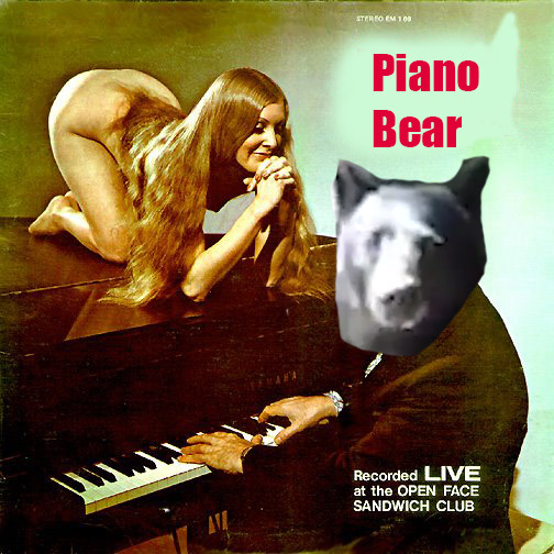 Bear Playing Piano