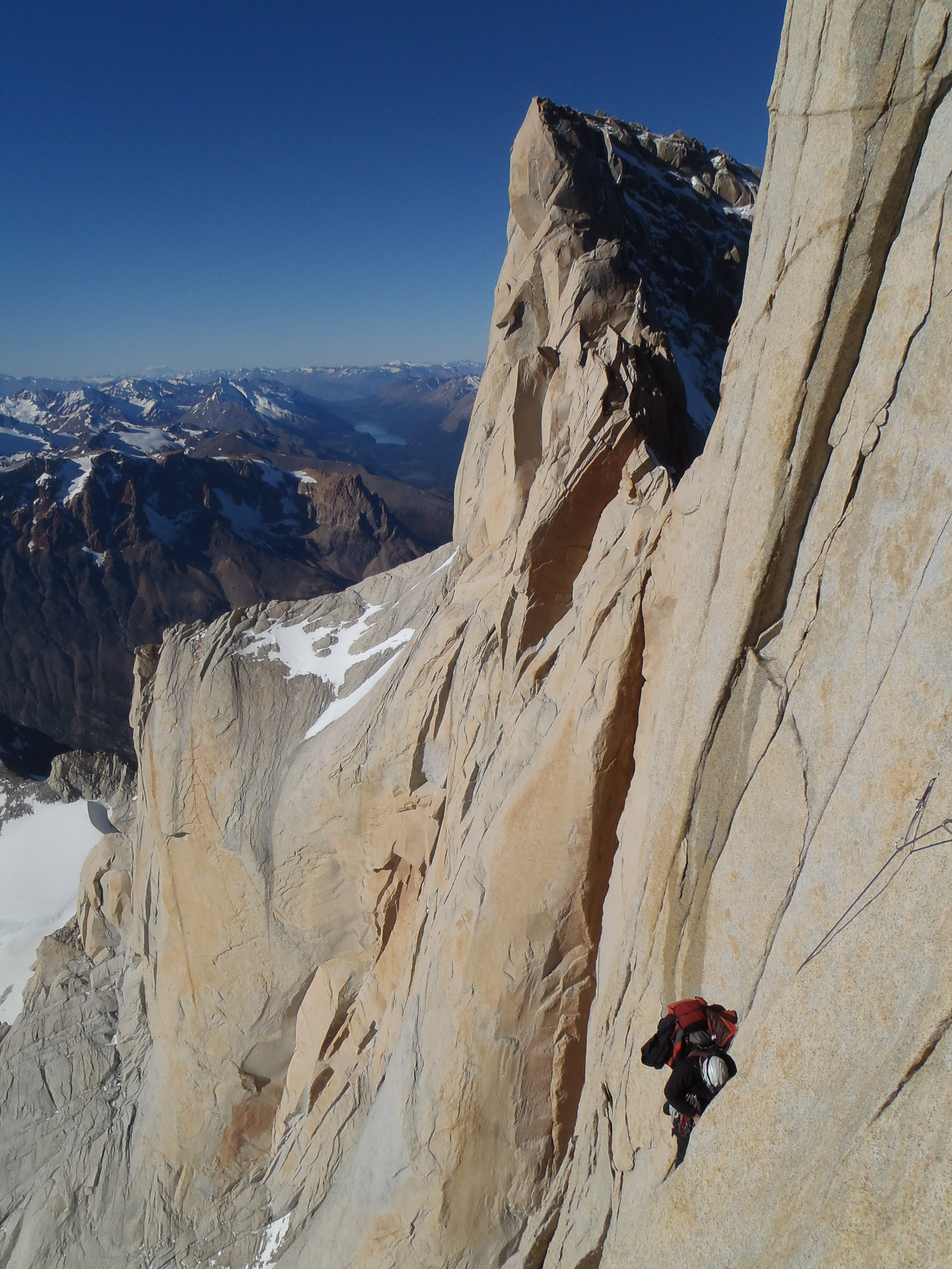 Pete Graham climbing in Patagonia