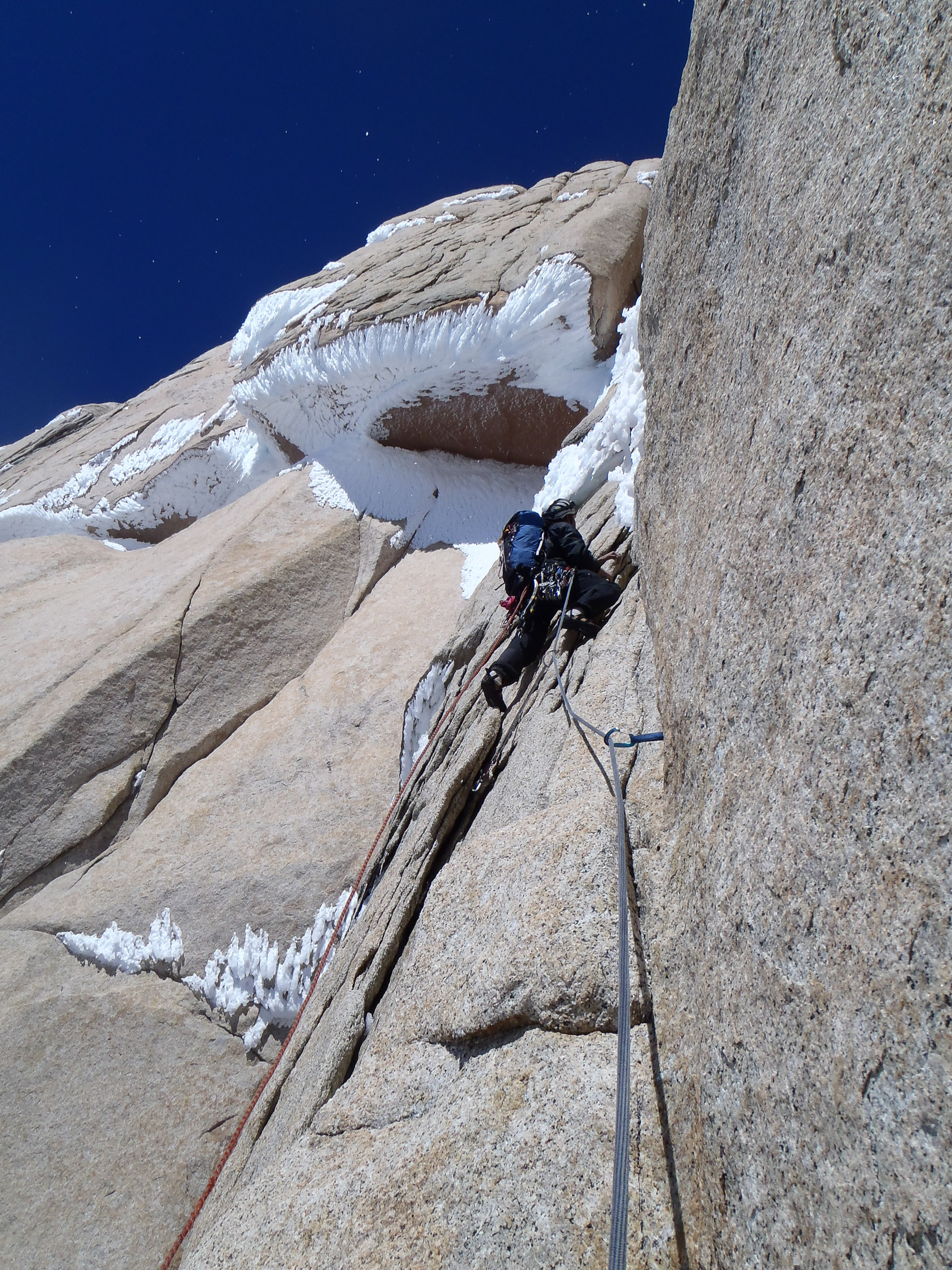 Pete Graham climbing in Patagonia