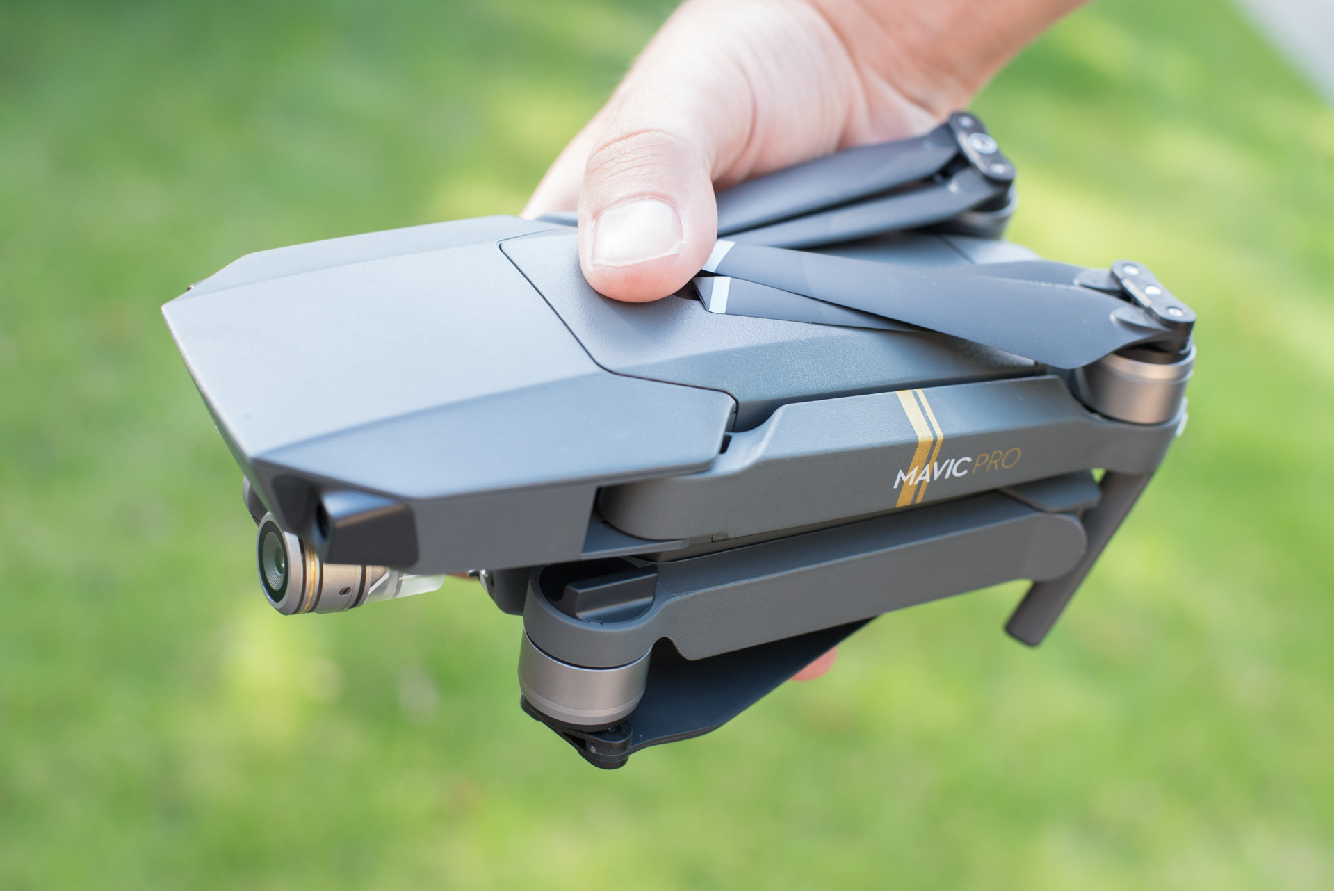 The unique fold-out design of the DJI Mavic makes it super portable.