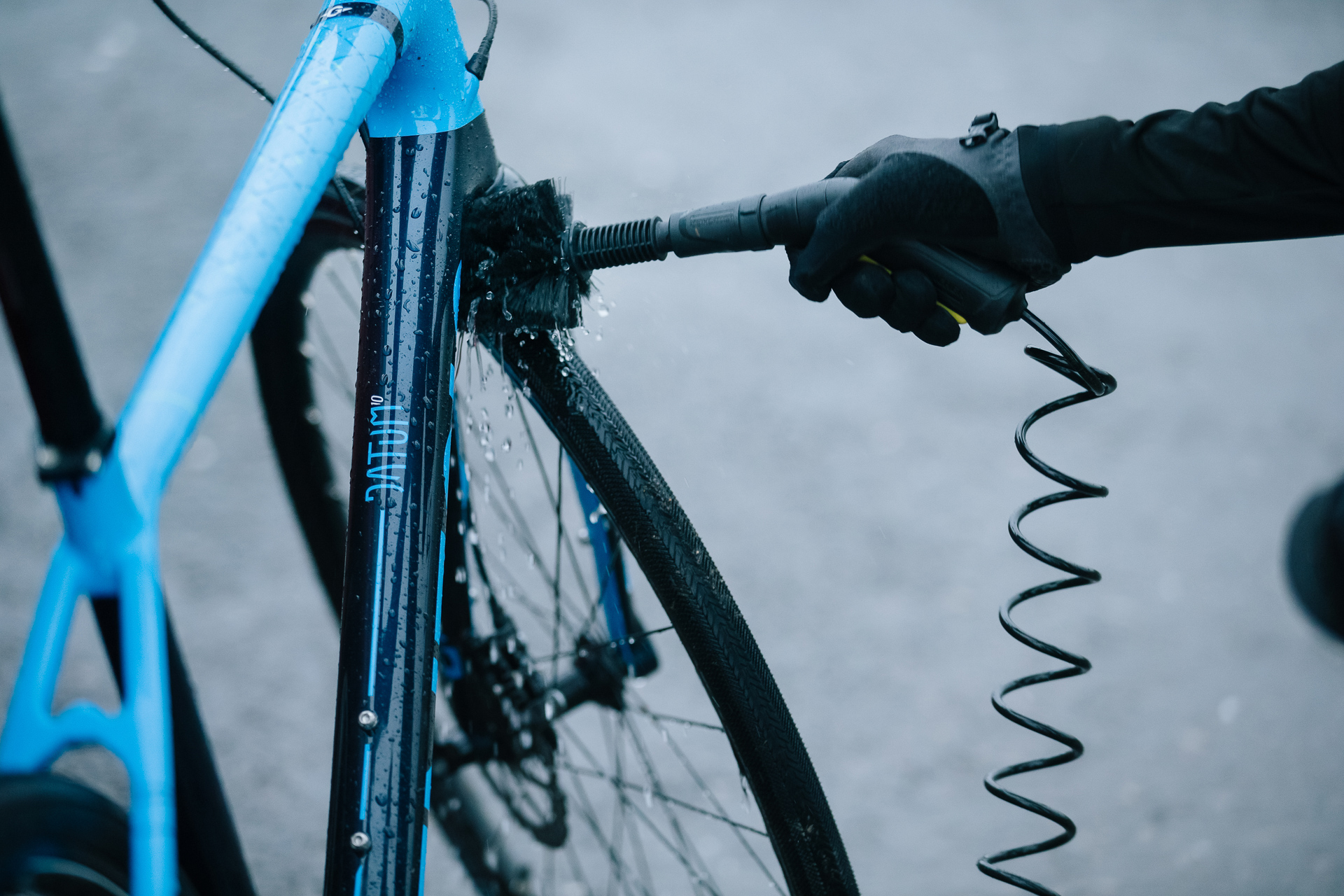 The bike box add on contains a brush attachment which makes cleaning components and hard to reach areas easier. Photo: Chris Johnson