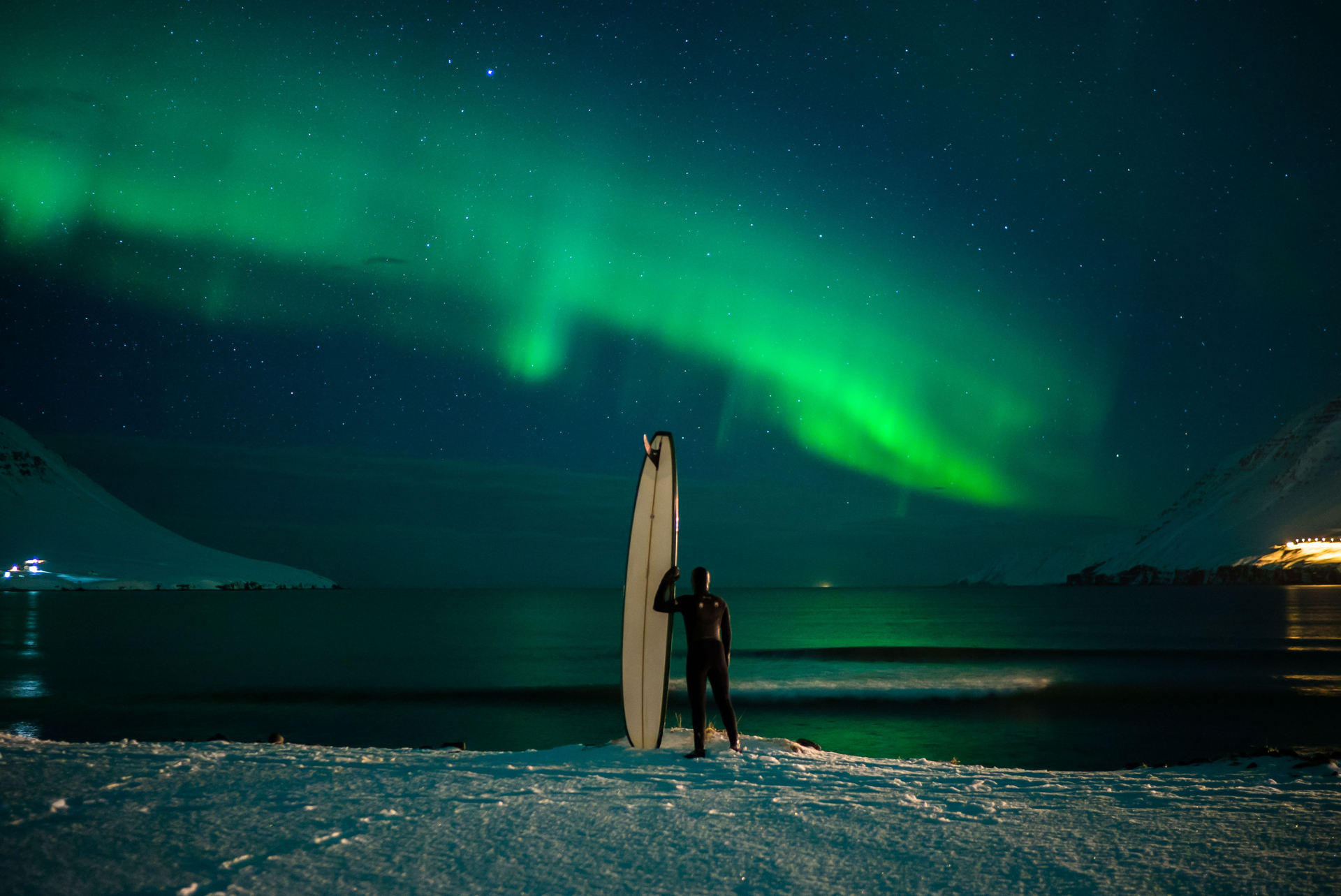 SURFER Mag trip for 2016. Was in a location deep in the West Fjords. It's the second trip for the article, this one was mainly to round out the video component and to shoot surfing under the Northern Lights. ATHLETES: TIMMY REYES, JUSTIN QUINTAL, ELLI THOR, HEIDAR LOGI