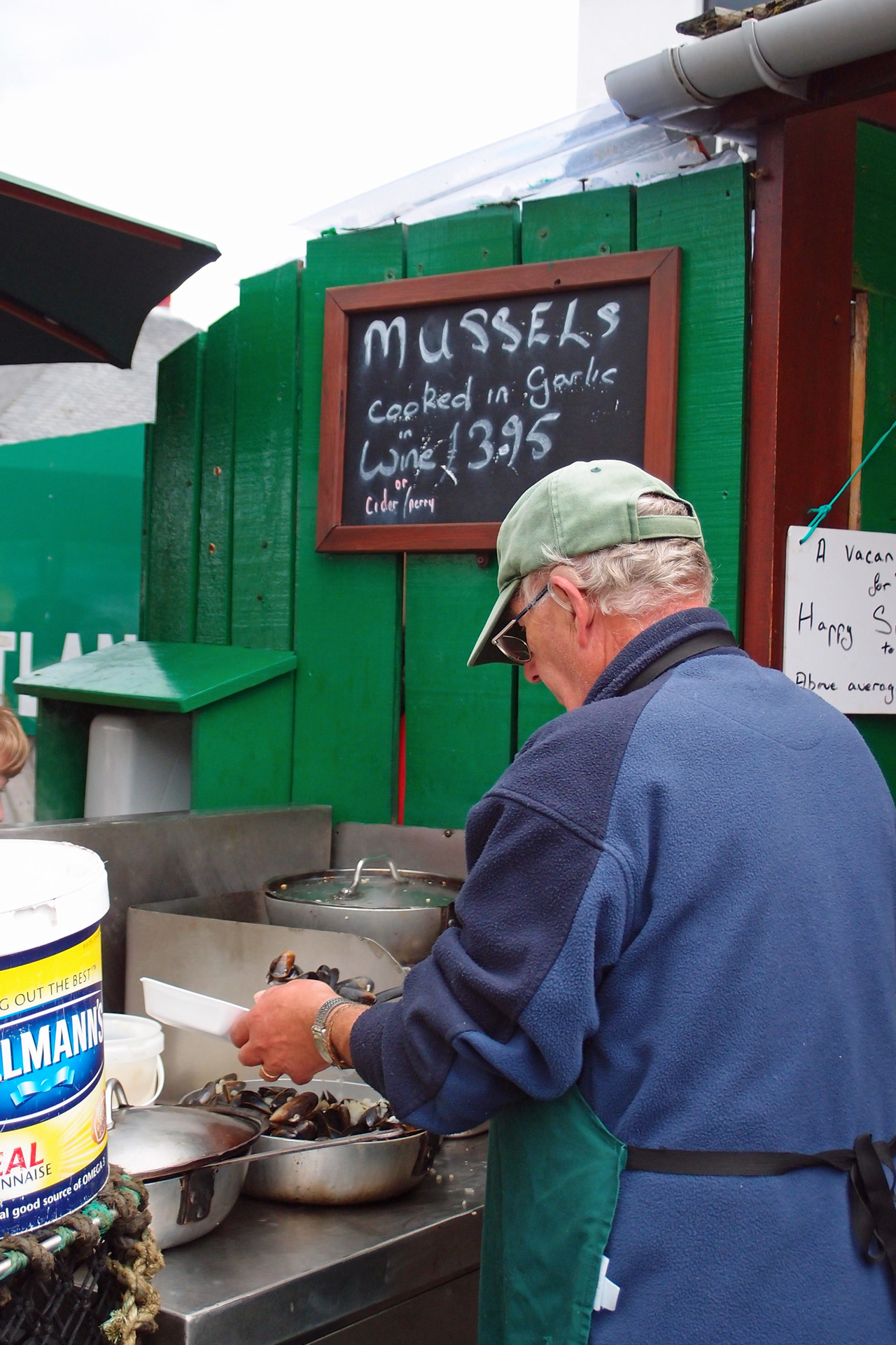 Seafood kiosk, Oban ferry terminal