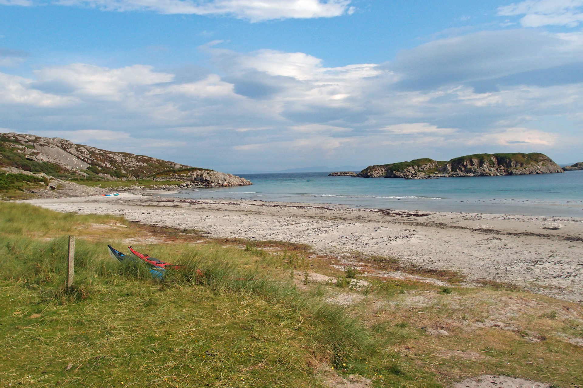 View from the 'van, Uisken beach