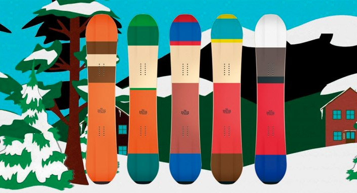 From The Simpsons To South Park 16 Snowboard Graph