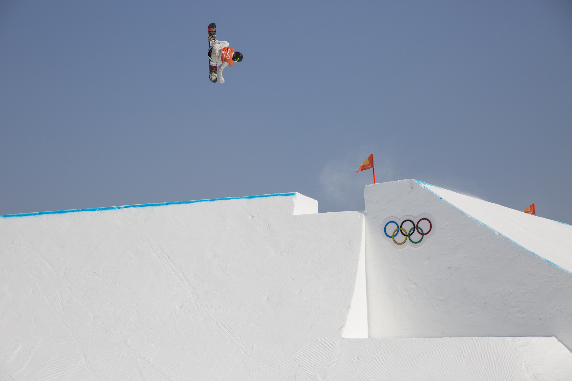 Jamie Anderson practising for the comp in fairer weather earlier this week. Photo: Sam Mellish