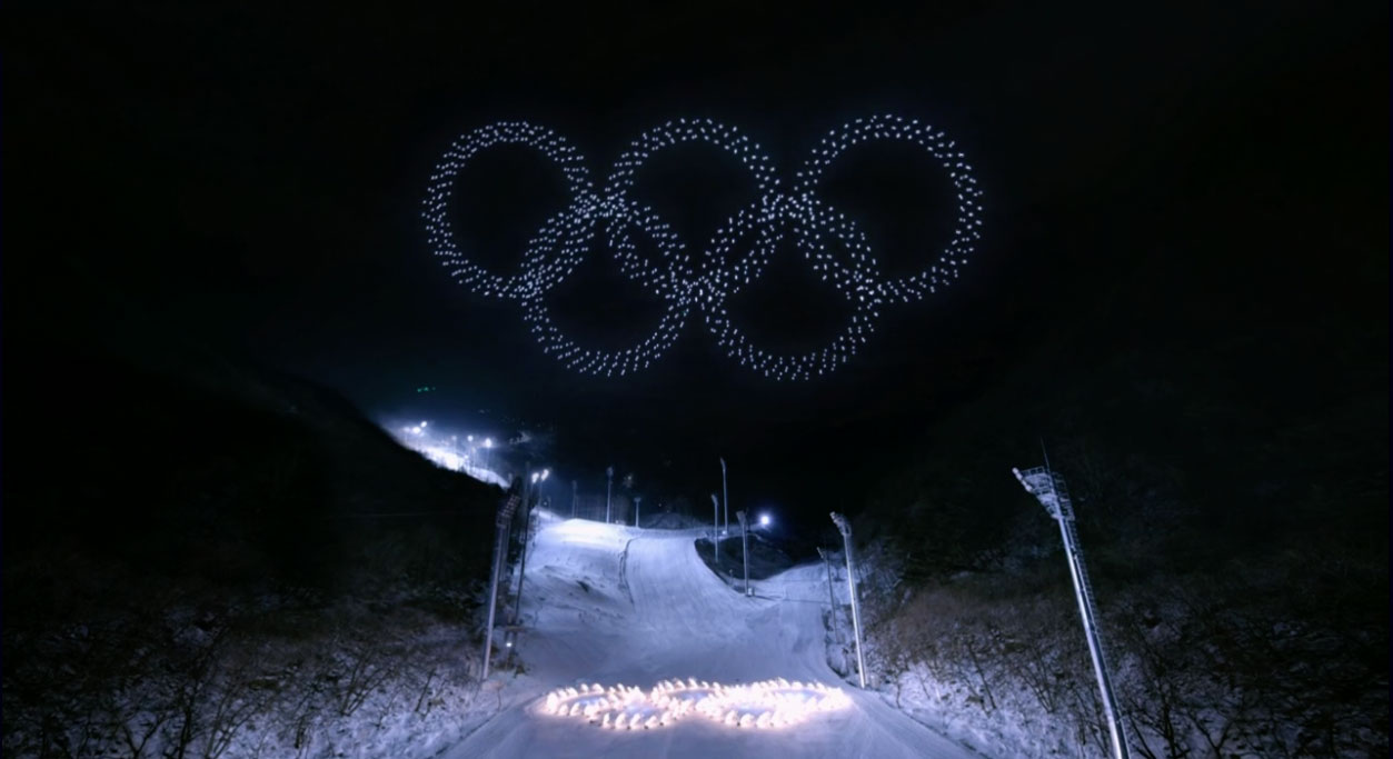 Olympics 2018 Opening Ceremony drone