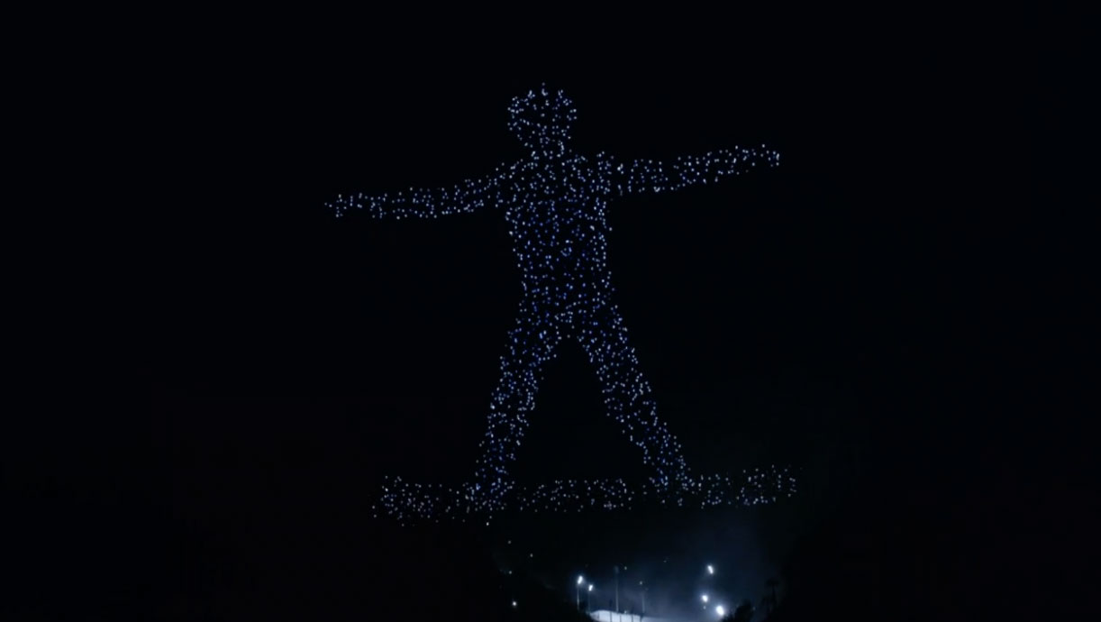 Olympics 2018 Opening Ceremony drone