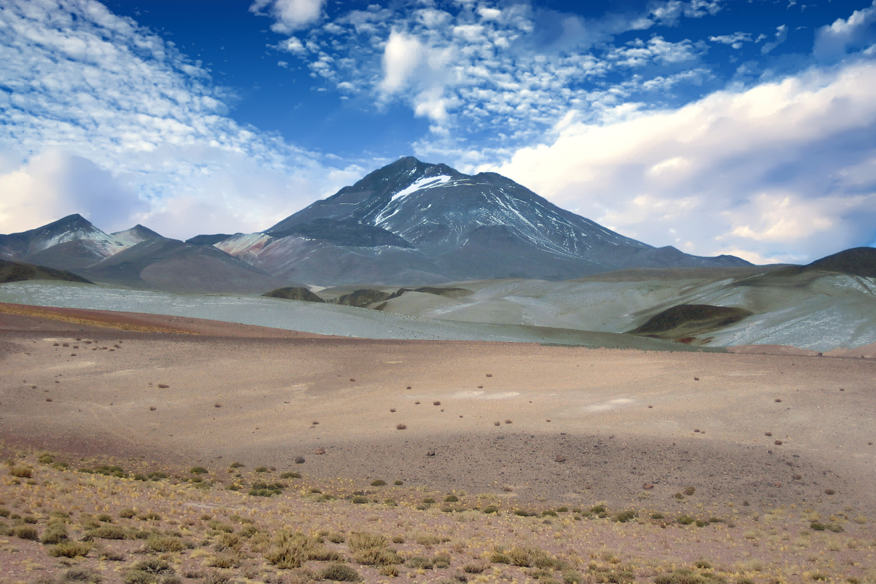 Llullaillaco Volcano in the Province of Salta, Argentina