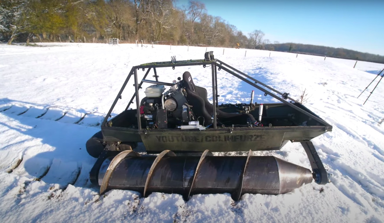 Colin Furze Upgrades His Screw Tank to Make It Float