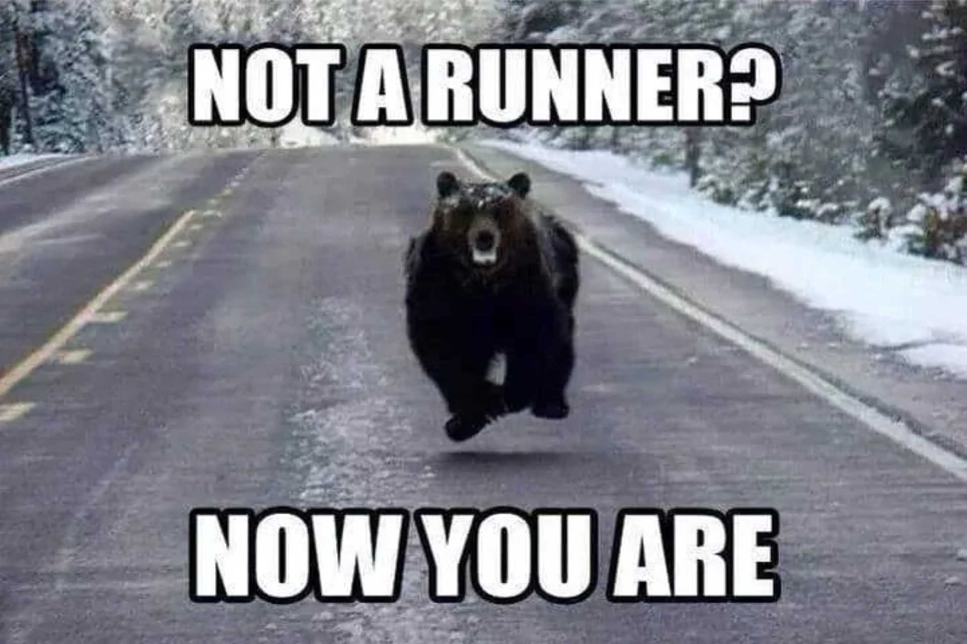 Running Memes 9 - Running From A Bear